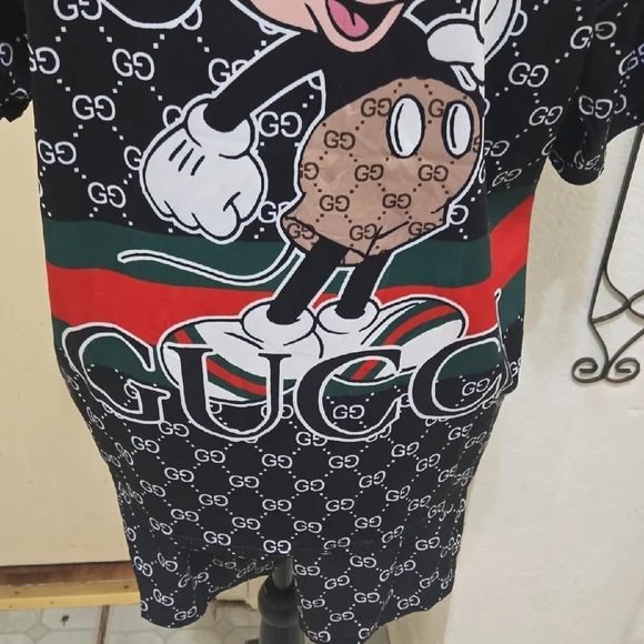 Gucci Women's Pajama Set - Black with Mickey Mouse and Logo - Picture 7 of 13